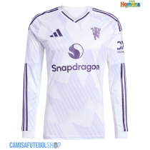 Camisa de time de futebol Manchester United Replicas 2º Equipamento 2025-26 Manga Comprida